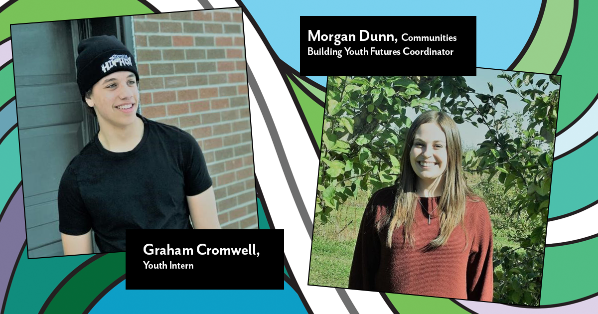 Graham Cromwell & Morgan Dunn are youth working with Turning the Tides